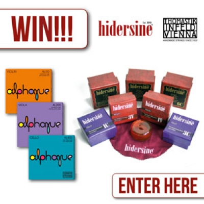 WIN !!! Hidersine Rosin &amp; Thomastik Infeld string set for your instrument of choice.